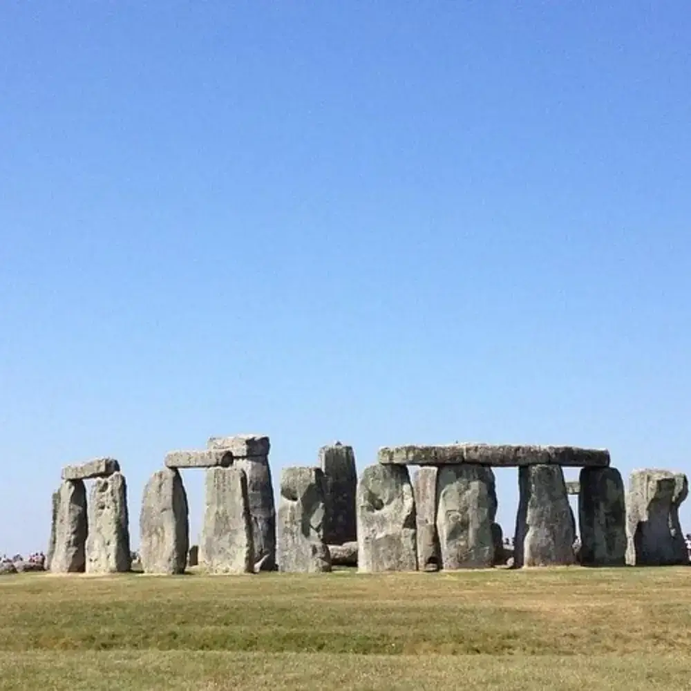 London To Stonehenge: Towards the ancient monument of Stonehenge.