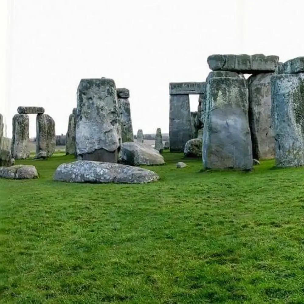 London To Stonehenge: Towards the ancient monument of Stonehenge.