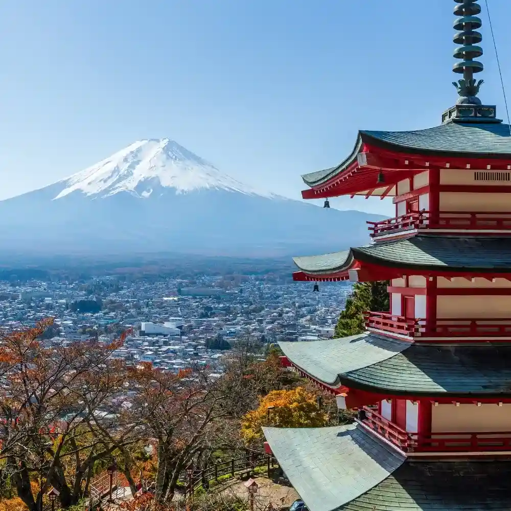 Mount Fuji view in Japan